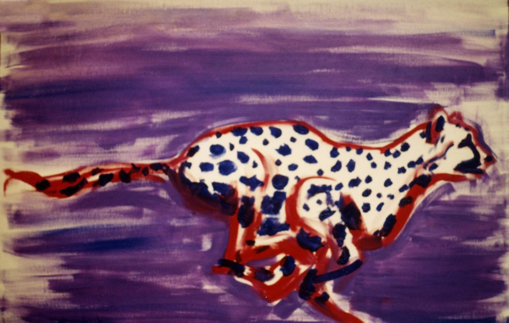 Cheetah Pois - 1990 - Oil on canvas - 100X70